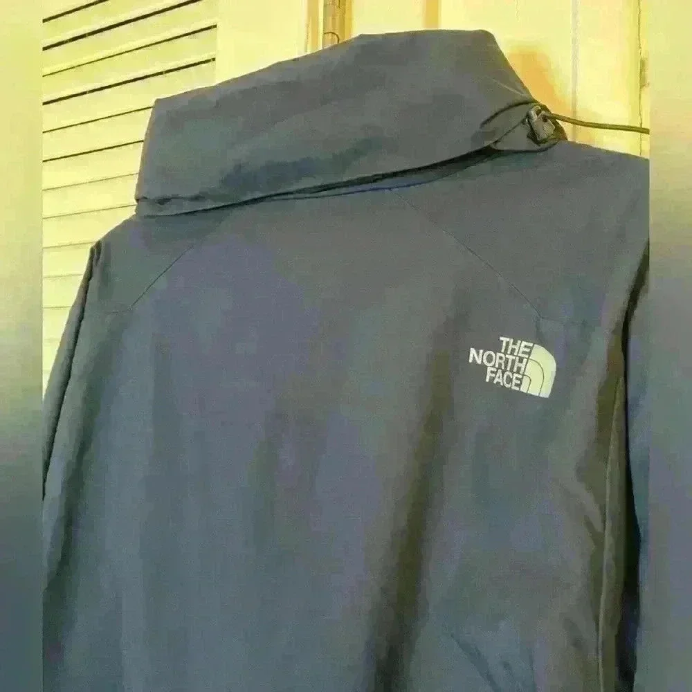 The North Face Hooded Windbreaker Jacket Navy Blue Men’s Large